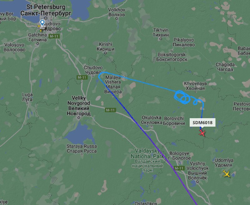 Airspace over Pulkovo airport in St.Petersburg was closed due to unidentified flying object
