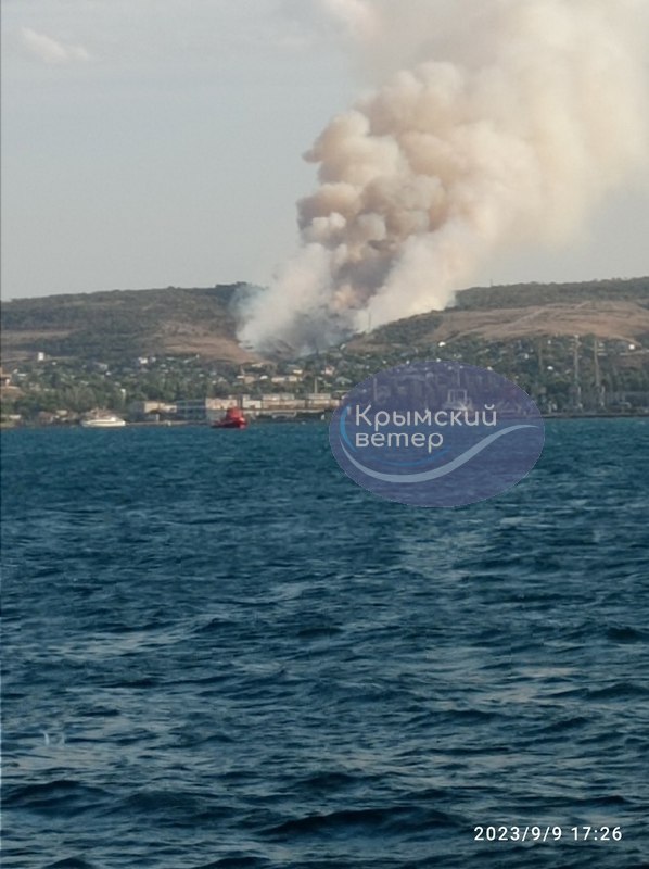 Big wildfire near Feodosiya