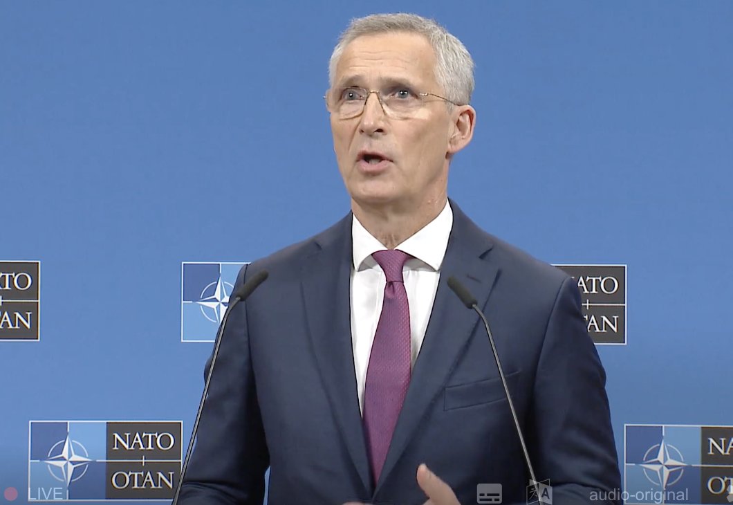 NATO chief Stoltenberg says Orban informed him in advance of his visit to Moscow and emphasizes the Hungarian prime minister is in no way representing NATO. He expects a readout from Orban on his meeting with Putin