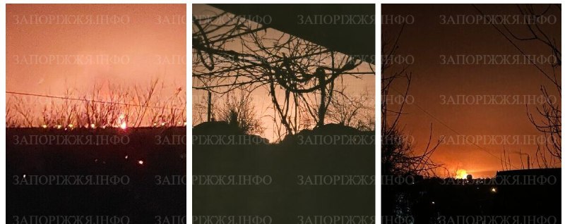 Several fires in Zaporizhzhia as result of drone strikes. About 10 explosions were reported in the city