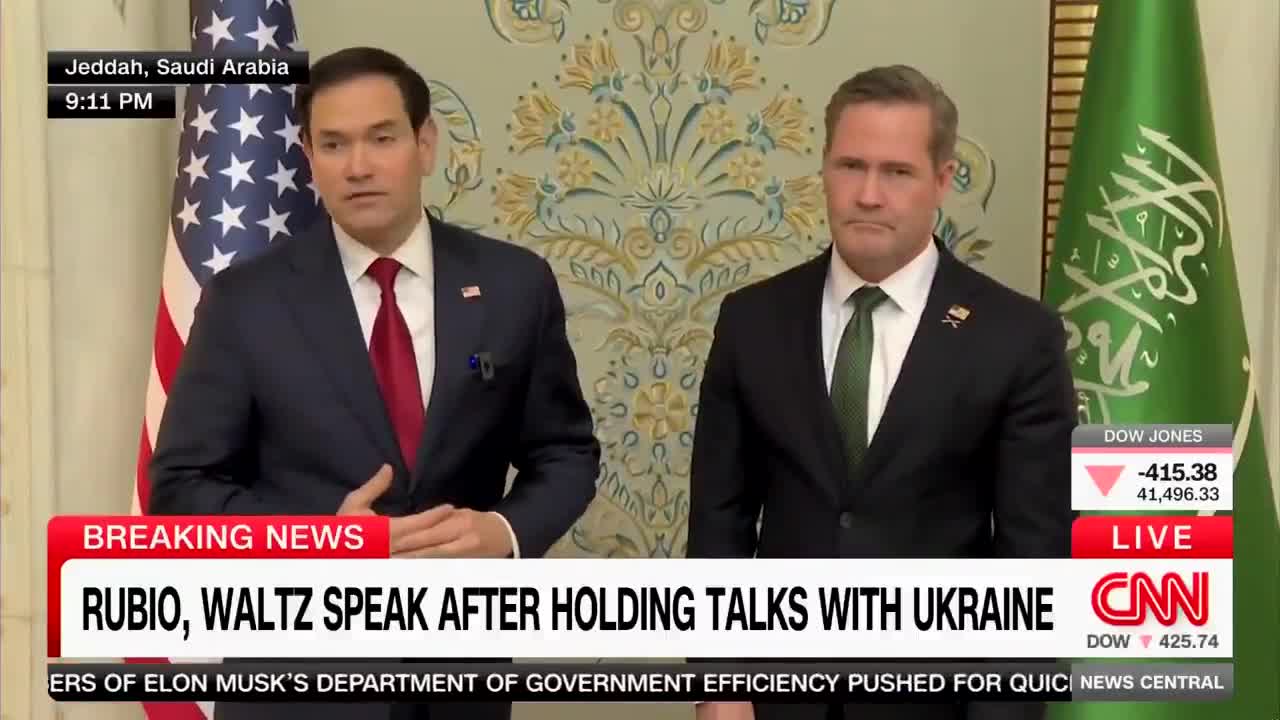 SEC. RUBIO: We've made an offer that the Ukrainians have accepted, which is to enter into a ceasefire and into immediate negotiations to end this conflict in a way that's enduring and sustainable.