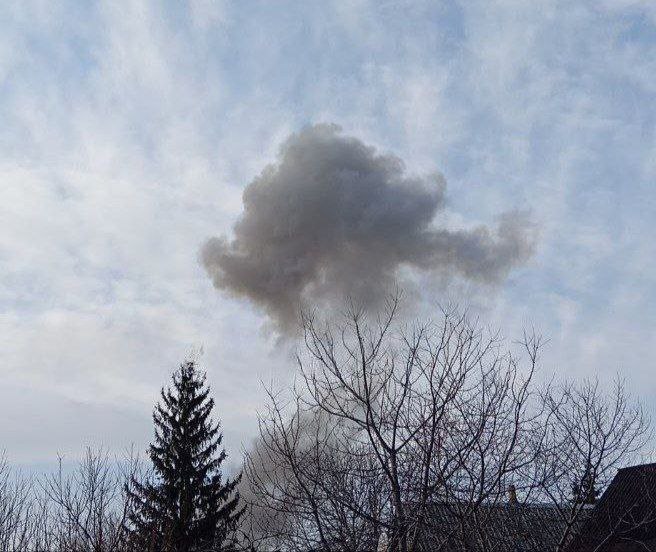 Violent explosions were reported in Kostiantynivka