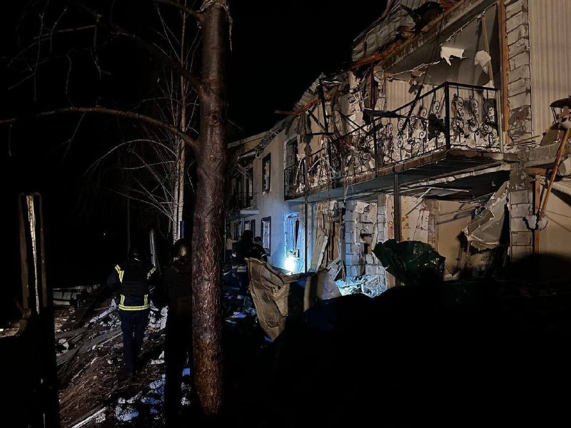 Widespread damage, 1 person wounded as result of the overnight drone attack in Kyiv region