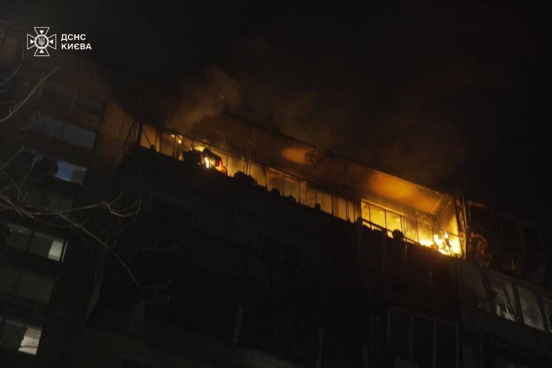 Three people, including a father and his five-year-old daughter, were killed in a drone attack in Kyiv. Ten more people were injured.