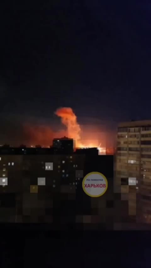 Fires in Kharkiv after drone strike, over 15 explosions were reported in the city