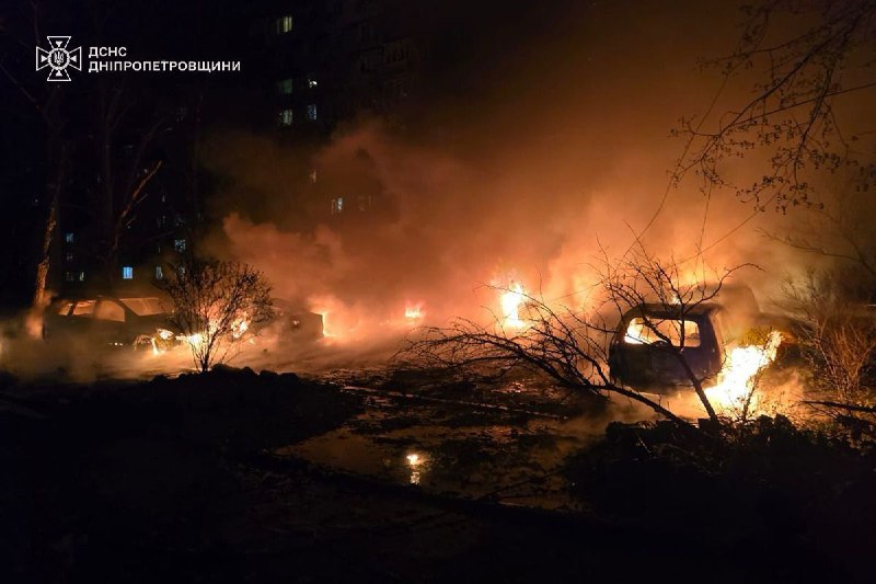 15 people wounded as result of drone strikes in Dnipro city