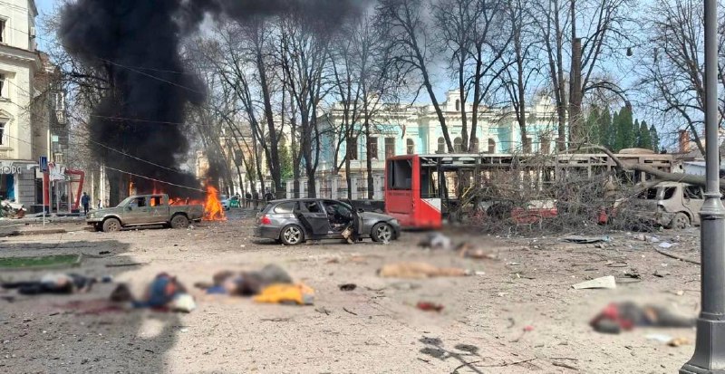 At least 21 people killed, 20 more wounded as result of Russian missile strike with 2 ballistic missiles in Sumy