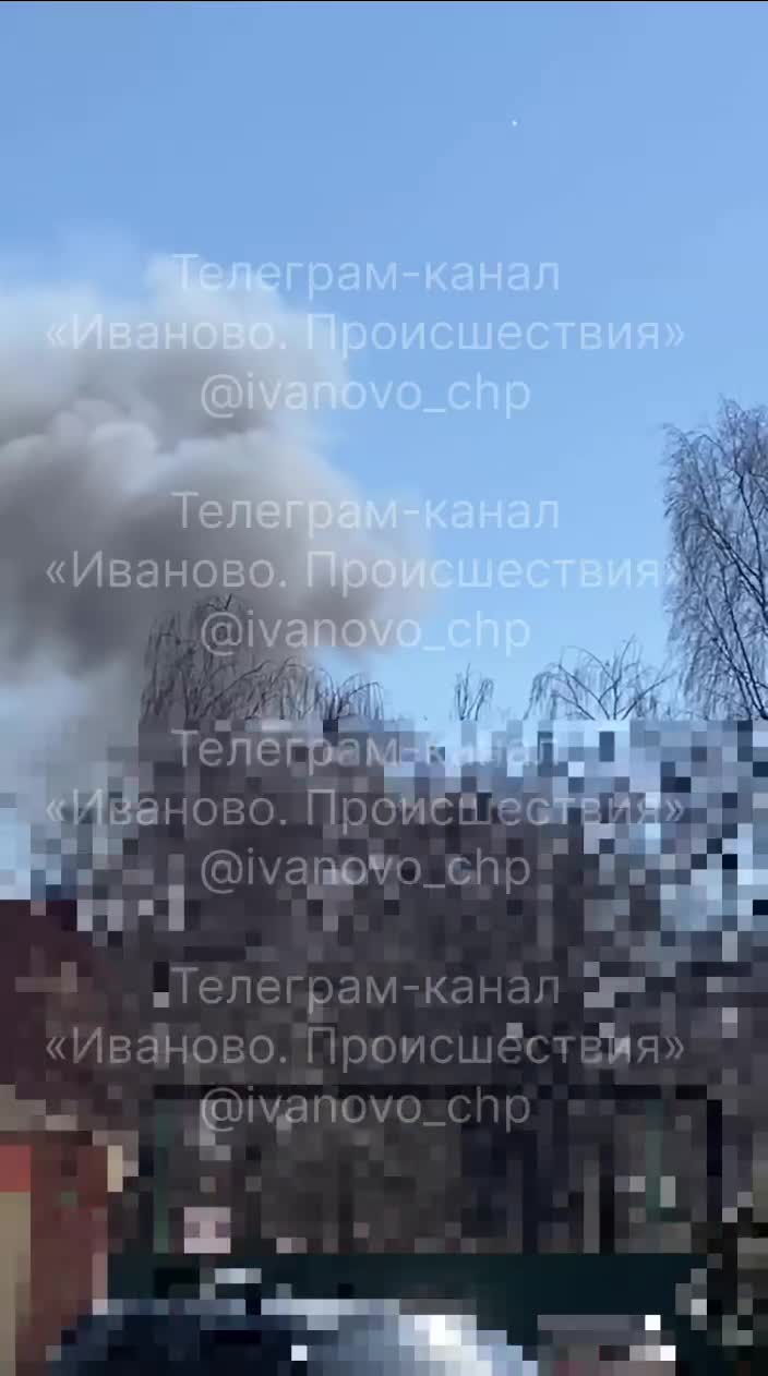 The barracks of the 112th Missile Brigade in Shuya is on fire as a result of drone strikes