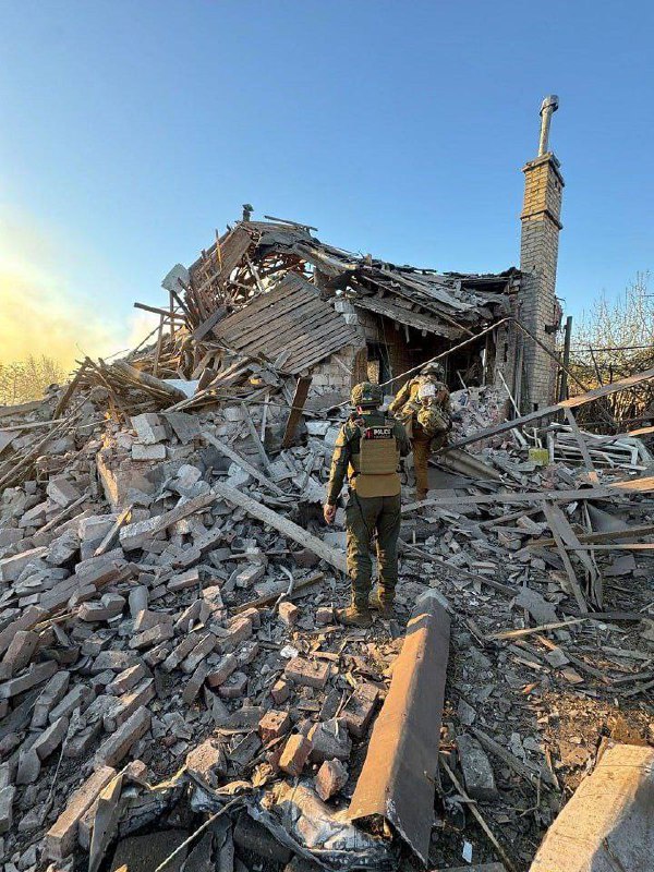 2 people killed, 1 wounded as result of Russian airstrike in Kostiantynivka(an hour before announced ceasefire)