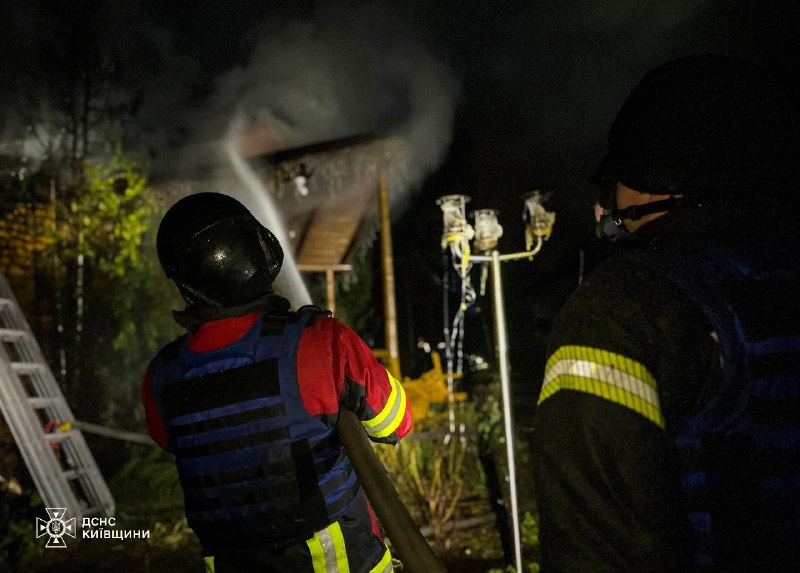 Fire at hotel and restaurant in Brovary district of Kyiv region was caused by drone debris