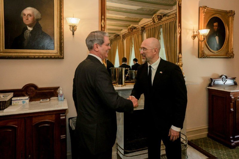 PM of Ukraine Shmyhal met with United States Secretary of the Treasury Scott Bessent in Washington