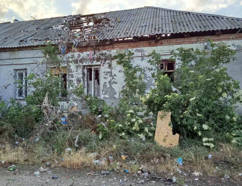 Damage in Pavlohrad as result of drones attack