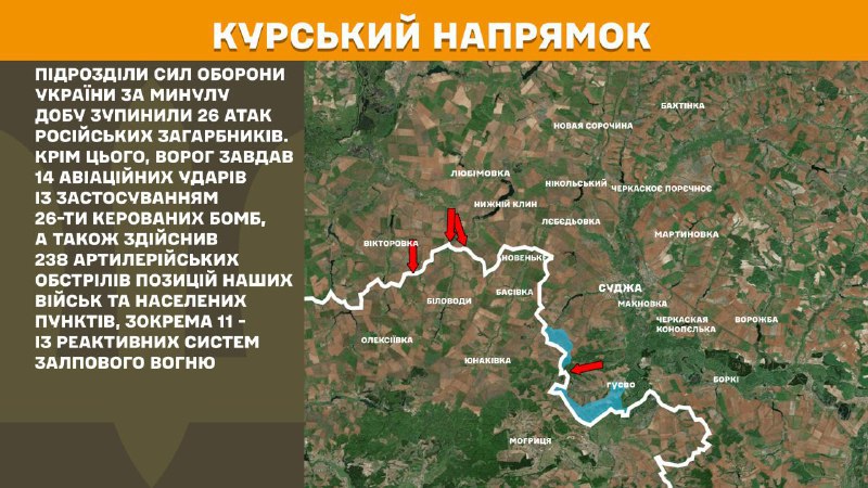 In Kursk region Ukrainian forces have repelled 26 Russian army assaults, - General Staff of Armed Forces of Ukraine reports
