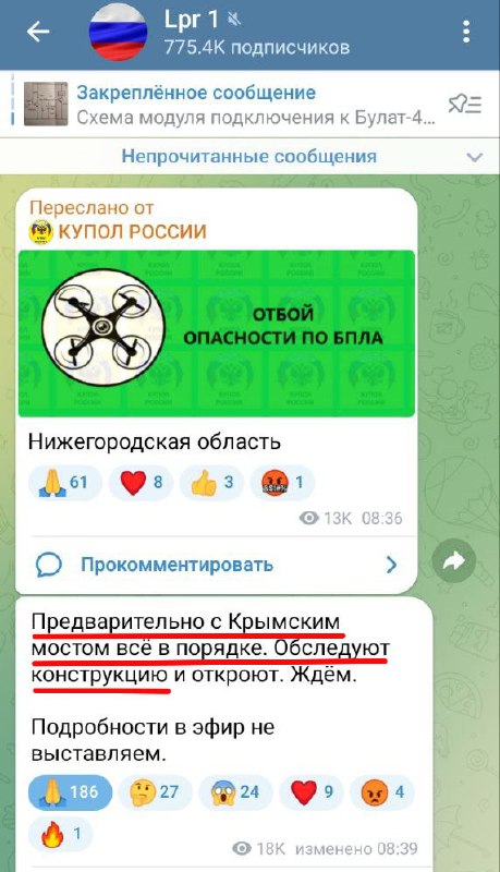 Engineers inspecting constructions of Kerch bridge before it could be opened, - reports