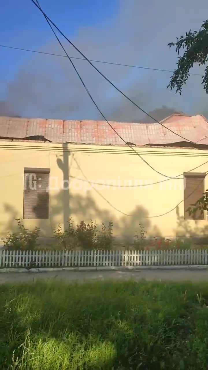 Russian bombardment destroyed a hospital in Rodynske earlier today