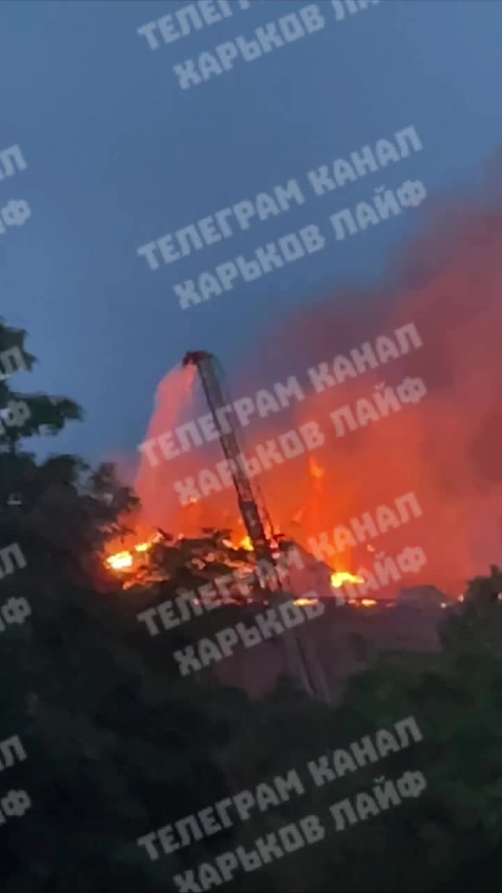 Fire reported at the military enlistment office in Kharkiv