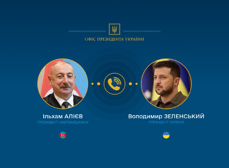 President Zelensky had a phone call with the President of Azerbaijan Aliyev, discussed situation with Azerbaijani nationals in Russia