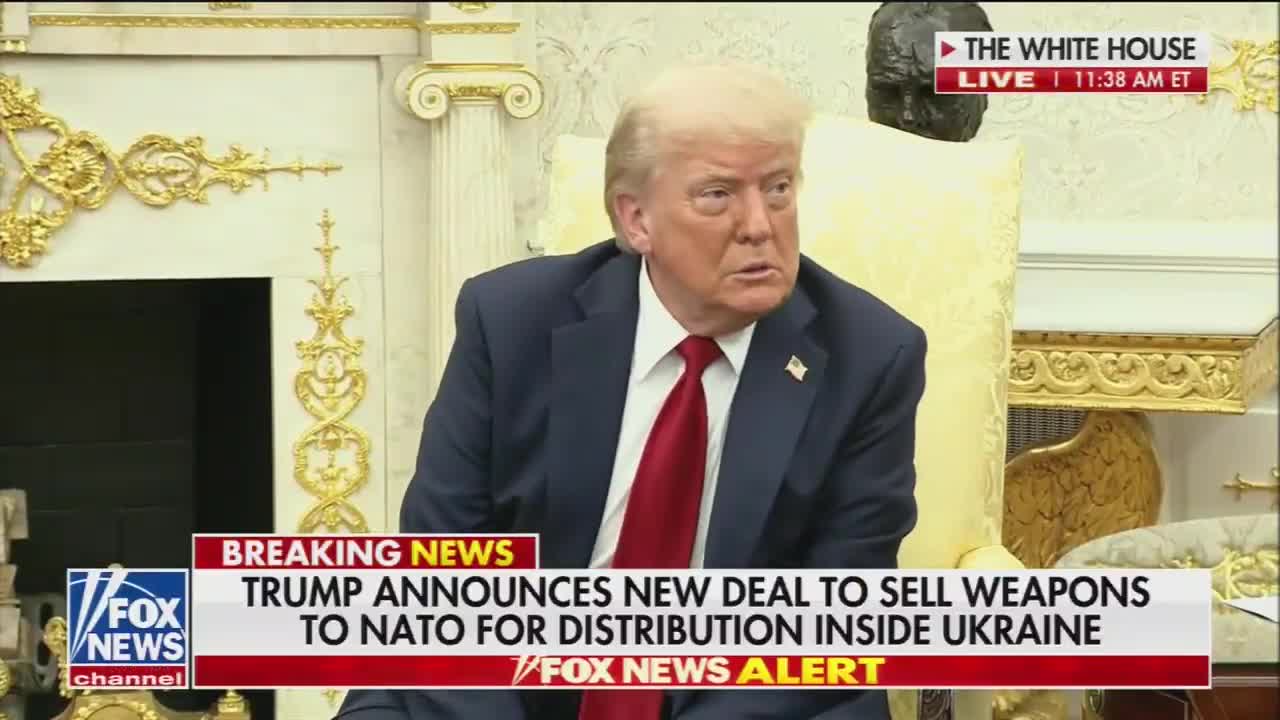 Reporter: How did you tell Putin this was coming? Trump: I talk to him a lot.. about getting this done. My conversations with him are always very pleasant. Very lovely conversation. And then the missiles go off that night
