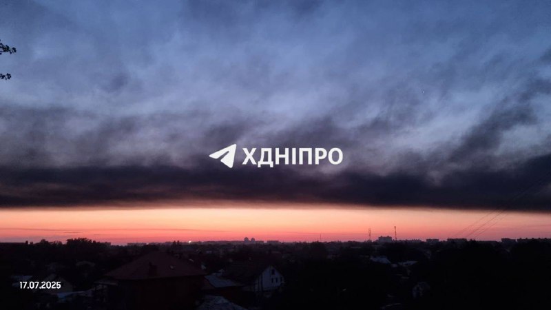Poor air quality in Dnipro city due to fires as result of Shahed-type drones strikes