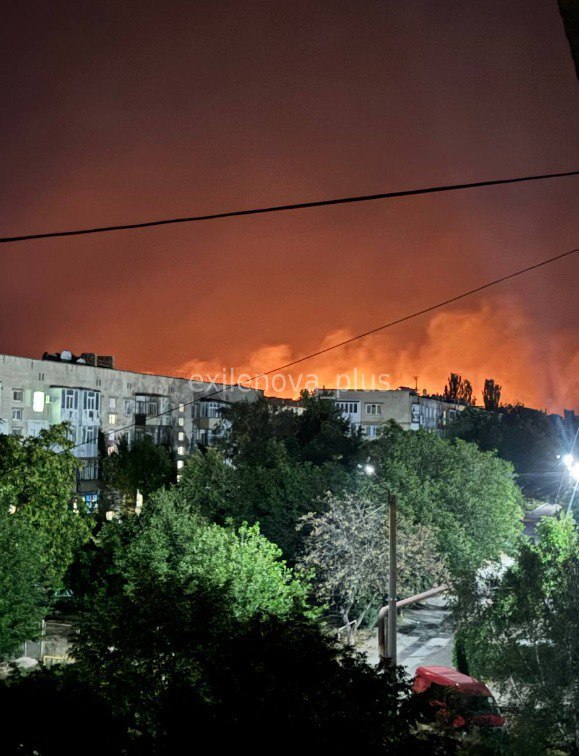 Drones have attacked Tokmak at the occupied part of Zaporizhzhia region