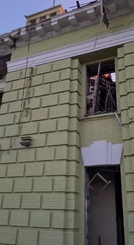 Destruction in Lozova of Kharkiv region
