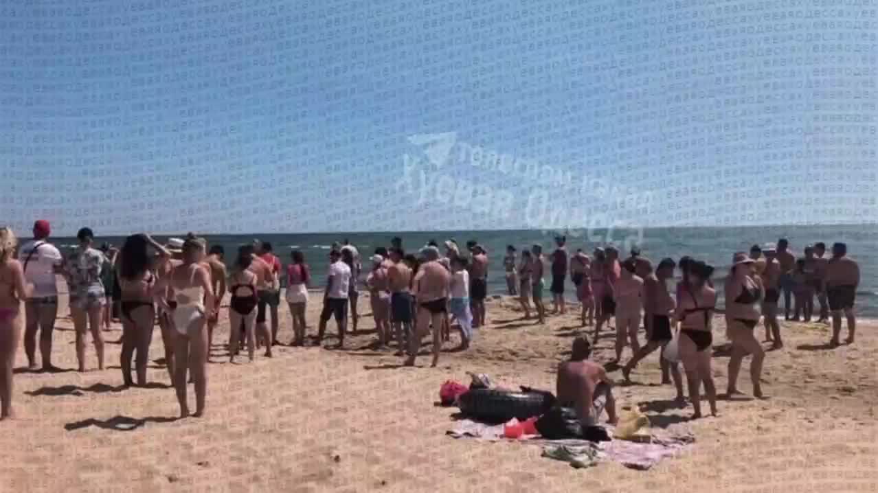 Naval mine exploded at the beach in Karolino-Buhaz of Odesa region