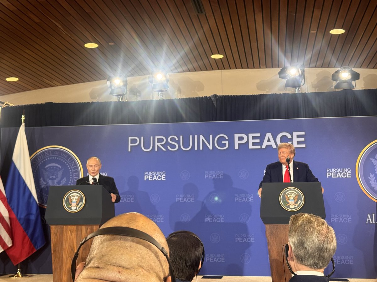 Trump and Putin address the press after meeting for more than two hours