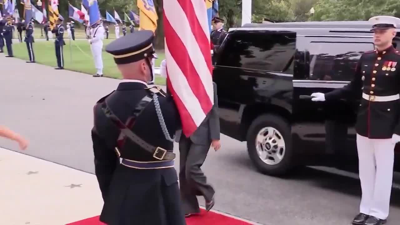 Italian Prime Minister Giorgia Meloni has arrived at the White House