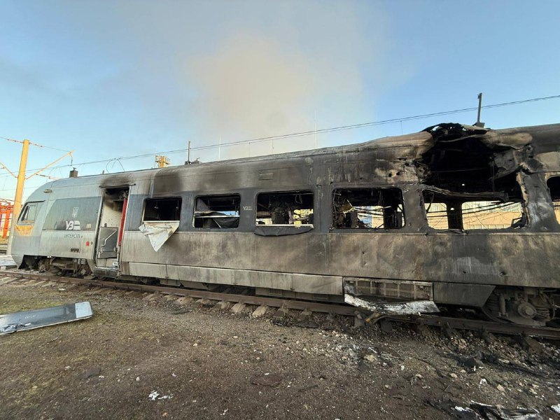 Russian strikes targeted railway infrastructure in Kozyatyn of Vinnytsia region and depot of Intercity trains in Kyiv