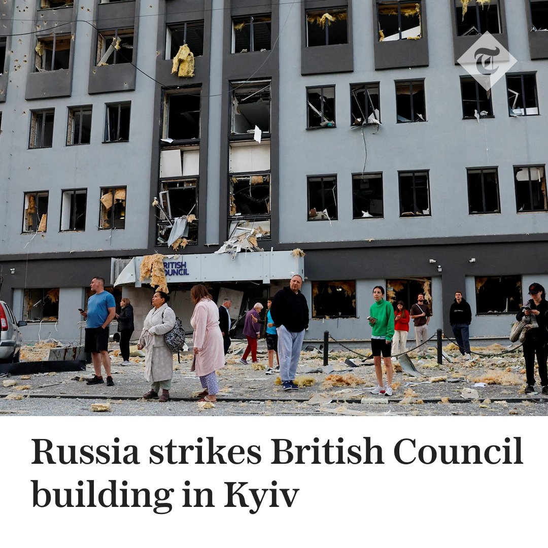 Russia struck a British Council building in Kyiv