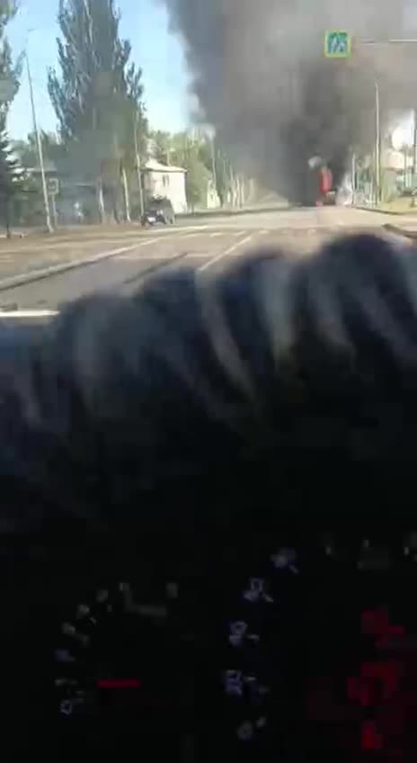 Drone strike at the fuel tanker in Vuhlehirsk reported