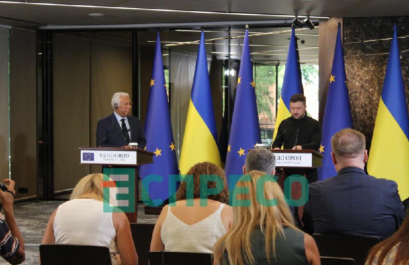Zelenskyy met with the President of the European Council Antonio Costa in Uzhhorod