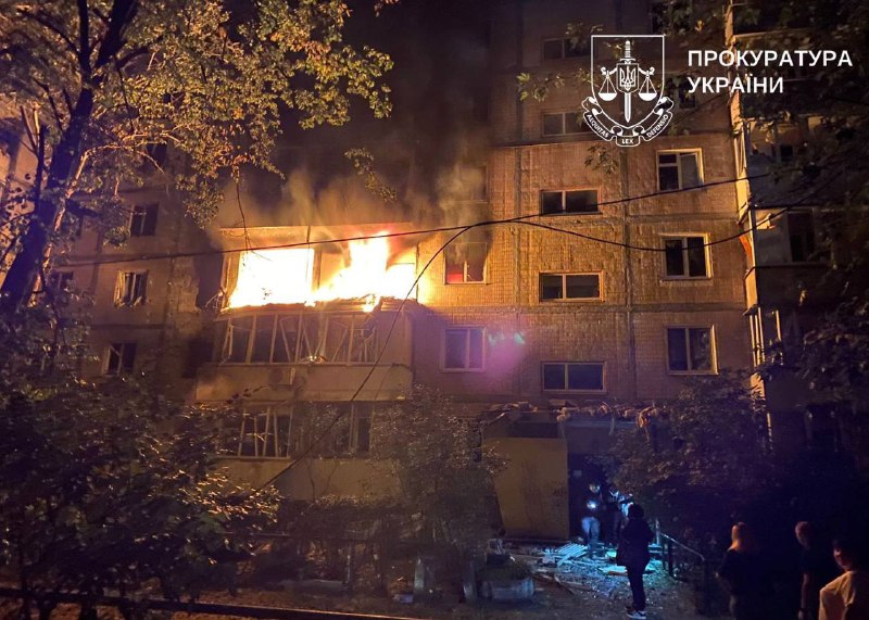 Destruction at least at 10 locations in Kyiv after Russian attack this morning