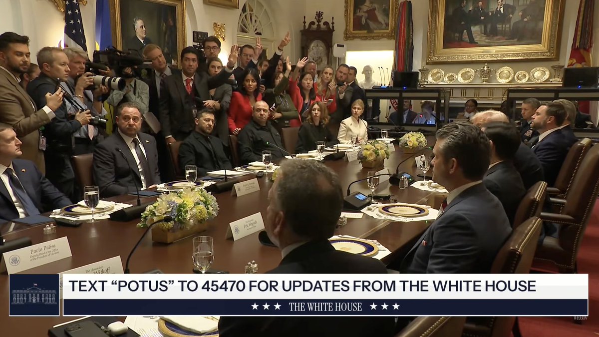 Trump says Zelenskyy is a strong leader, a man who has been through a lot, and a bit later adds: And I think he looks beautiful in his jacket. I hope people notice. It's a good it's actually very stylish.