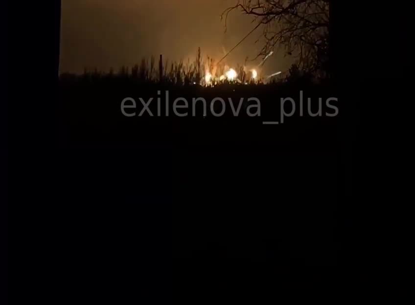 Ammunition depot exploded in Donets as result of suspected missile strike