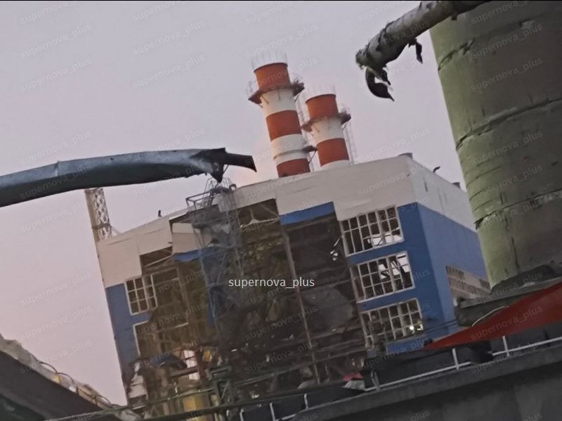 Damage at the power station in Voronezh after explosions overnight