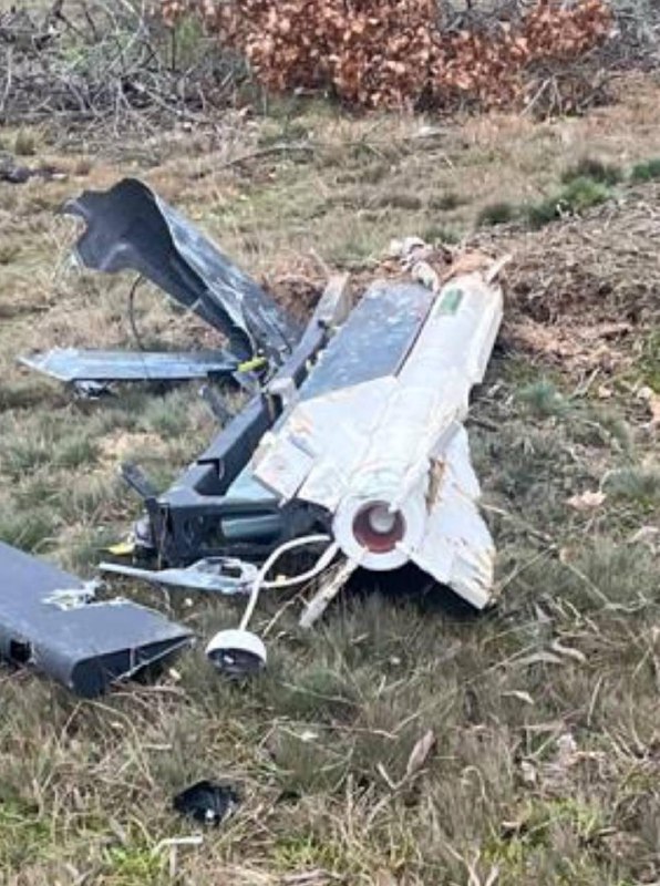 Ukrainian defense force have shot down Russian Shahed-type drone armed with R-60 air-to-air missile