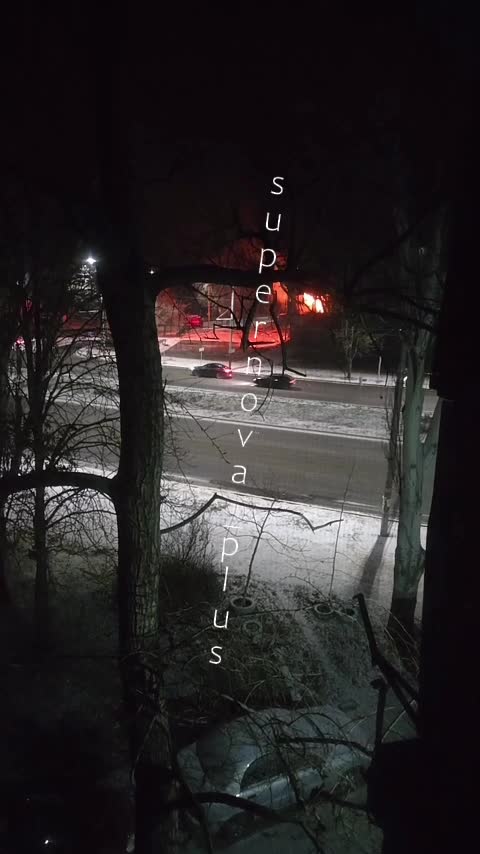 Fire at the store in Donetsk after suspected air defense missile hit