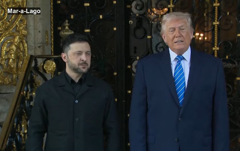 Trump-Zelensky meeting began in Florida
