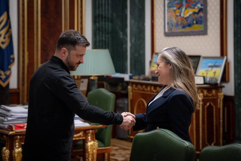 Zelenskyy appointed former Canadian Finance Minister Chrystia Freeland as economic development advisor