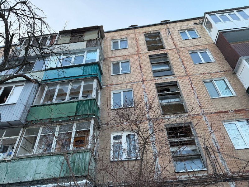 Drone strike reported at residential district in Kharkiv