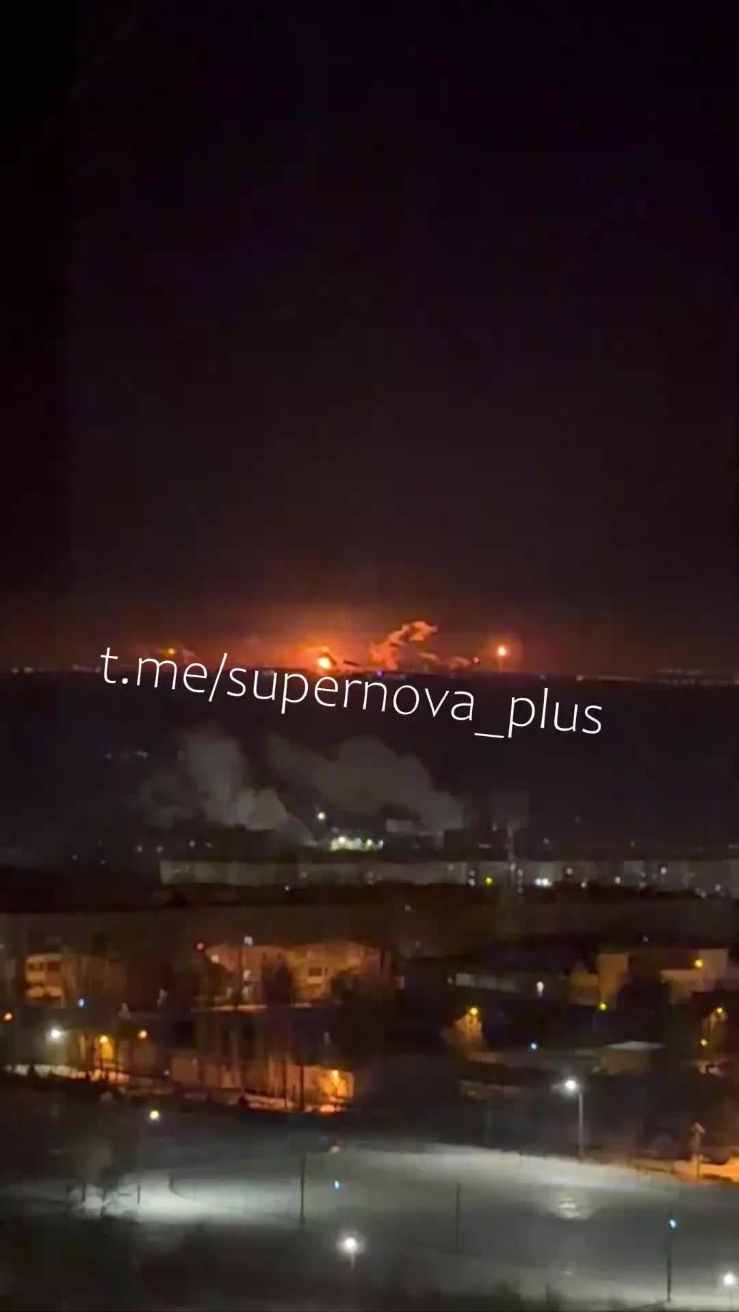 Fire after explosions in Volgograd
