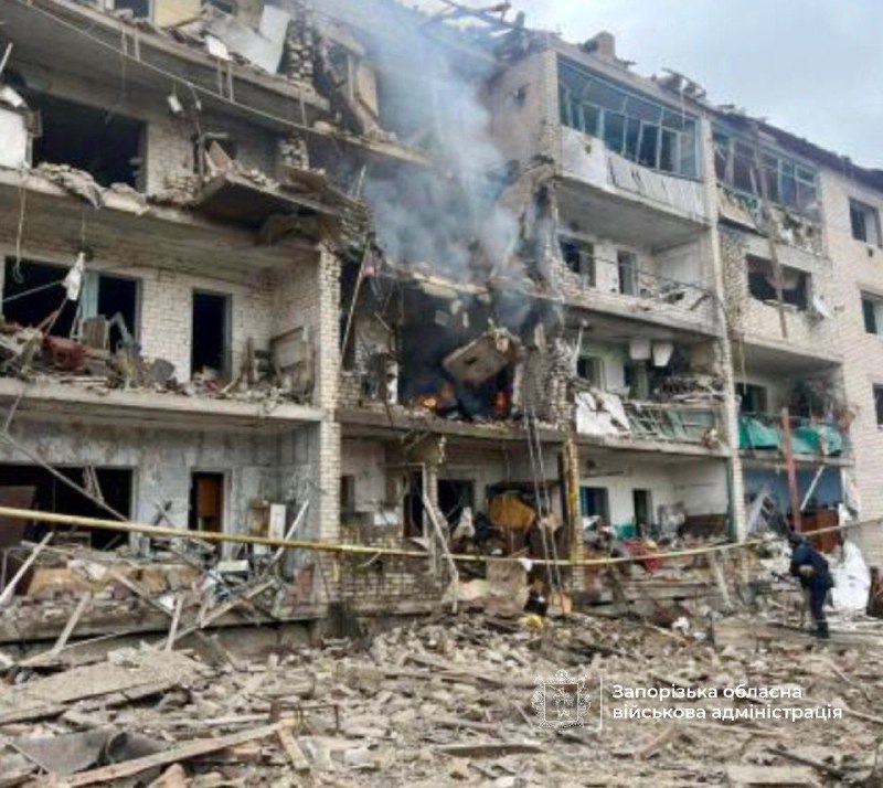 2 people wounded as result of an airstrike in Komyshuvakha of Zaporizhzhia region