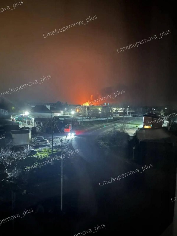 Oil depot in Tikhoretsk of Krasnodar Krai of Russia was attacked with drones