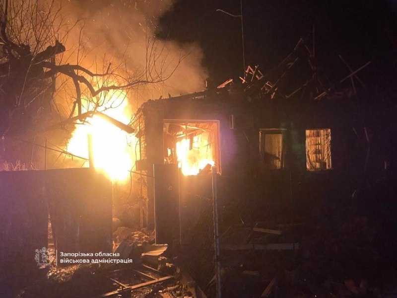 1 person wounded as result of drone strike in Zaporizhzhia