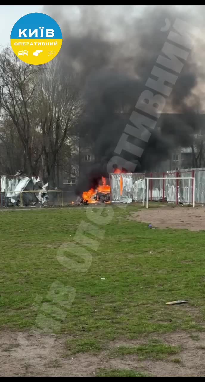 Drone hit residential area near school in Vyshneve