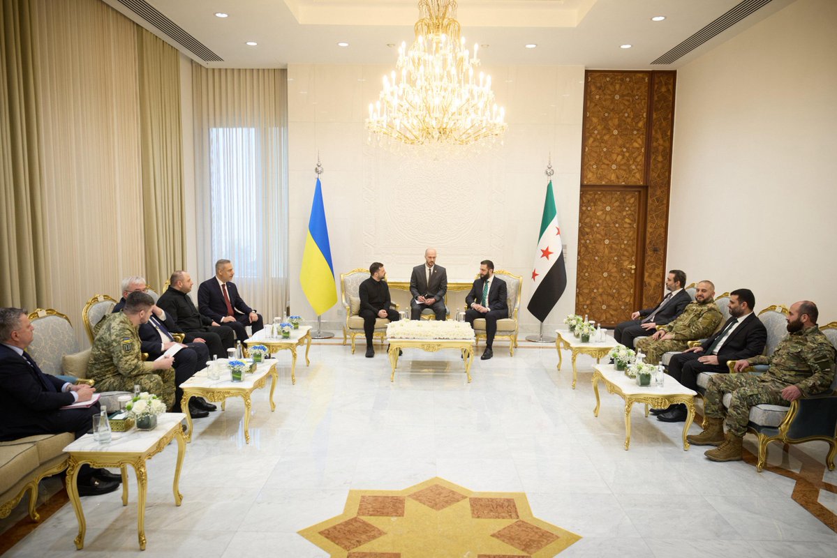 Zelensky, Sharaa and Turkey’s Fidan met in Damascus