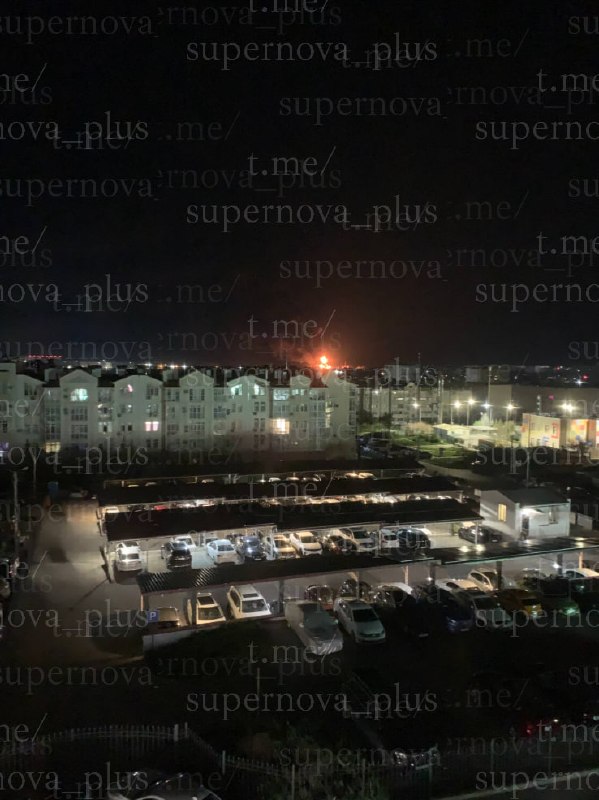 Fuel depot is on fire in Sevastopol as result of drone strike