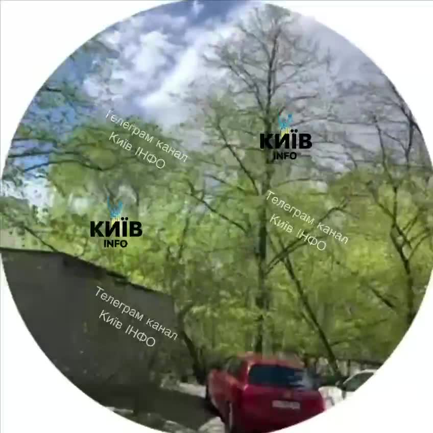 Drohne stürzte in Kiew in einen Hof