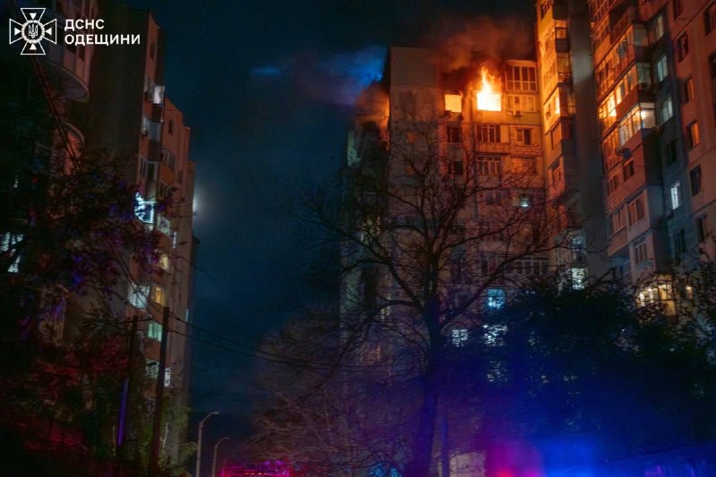 Zwei Menschen wurden bei Drohnenangriffen in Odessa verletzt.